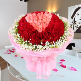99 Heart Bouquet